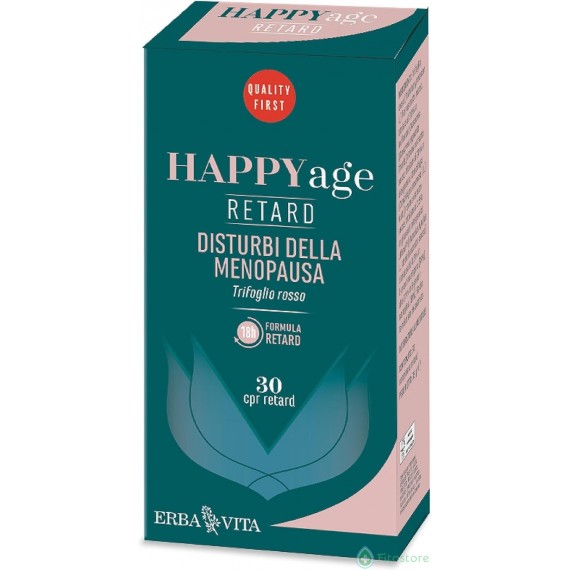 ERBA VITA Happy Age Retard integratore alimentare a base di estratti vegetali e vitamina D3, è un supporto naturale per il corpo