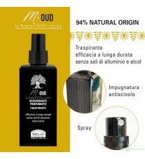 Helan, M Oud - Deodorante Spray Traspirante senza Alcol con Vitamina E, Profumo Deodorante Fresco e Delicato Previene Cattivi Od