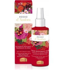 Helan, Rosso d'Ambra - Deodorante Donna Spray a Lunga Durata senza Alcool con Oli Essenziali di Tea Tree Astringente e Menta Rin