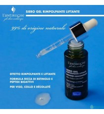 Helan L'Antirughe - Siero Viso Collo Décolleté Antirughe Liftante Gel Skincare Boost Concentrato Rimpolpa con Retinolo Viso e Pe