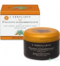 L'Erbolario Unguento Super Abbronzante - Olio di Carota Noce e Aloe Vera - Senza Filtri -Abbronzatura Intensa e Idratazione per 