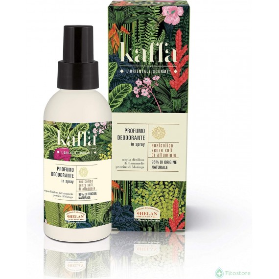 Helan, Kaffa, Profumo Deodorante Spray, Deodorante Donna Naturale, ad Azione Dermopurificante - Deodorante Donna Delicato e a Lu