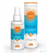 Helan, Vogliadisole Respect - Crema Solare 50+ Spray, Alta Protezione Solare 50+ contro Eritemi e Scottature, Crema Corpo Profum