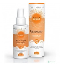 Helan, Vogliadisole Respect - Crema Solare 50+ Spray, Alta Protezione Solare 50+ contro Eritemi e Scottature, Crema Corpo Profum