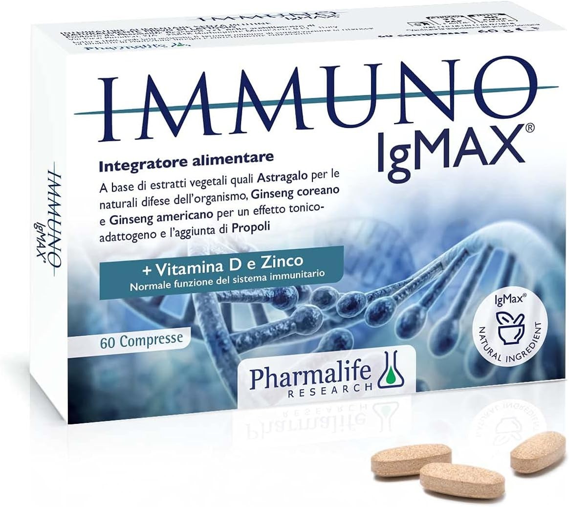 Immuno IgMax Integratore Alimentare - Sostiene le naturali difese, protegge e rinforza l'organismo - Con Estratti vegetali Astro