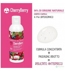 Helan I Sorbetti CherryBerry - Shampoo e Bagnoschiuma Uomo e Donna Concentrato con Vitamina C, Mandorle Dolci e Ribes Nero, Docc