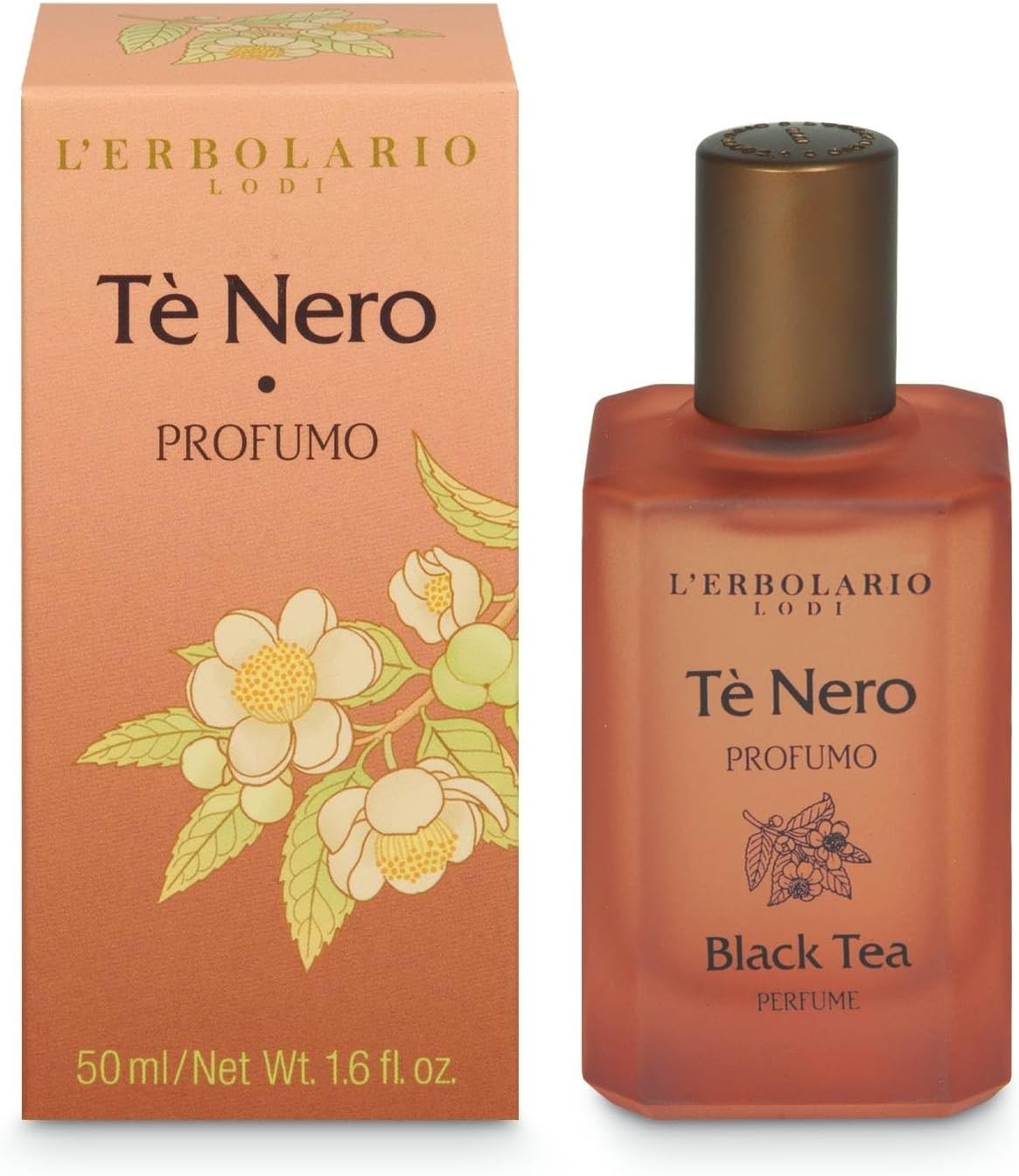 L'Erbolario Tè Nero Profumo Unisex - Eau de Parfum - Adatto come Profumo Uomo e Profumo Donna - Fragranza Floreare e Ambrata - M